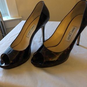 Jimmy Choo size 10 tortoise heels